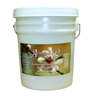 Quality Chemical Almond Pearl Lotionized Hand Soap and Body Wash Pearlized Almond Scent Rich Lather Dispenser Ready 640 oz (Pack of 1)