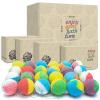 INTEYE Organic Bath Bombs Gift Set, 24 Handmade Fizzies Rich in Essential Oil, Moisturize Dry Skin, Gifts idea for Kids, Her/Him, Wife/Girlfriend, Birthday, Christmas, Mothers Day view 1