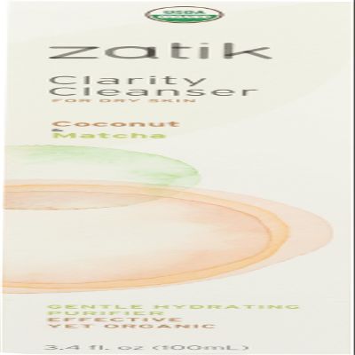 Zatik Naturals Clarity Cleanser with Coconut Milk & Matcha, 3.4 oz