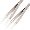 2 Pack Precision Ceramic tweezers Non-Conductive Anti-Static Highly Heat Resistant Tweezers view 1