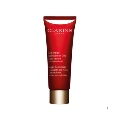 Clarins Super Restorative Dcollet and Neck Concentrate | Deeply Replenishing, Anti-Aging Cream For Mature Skin | Skin Texture Is Refined and Chest Creases Are Visibly Diminished After 4 Weeks*