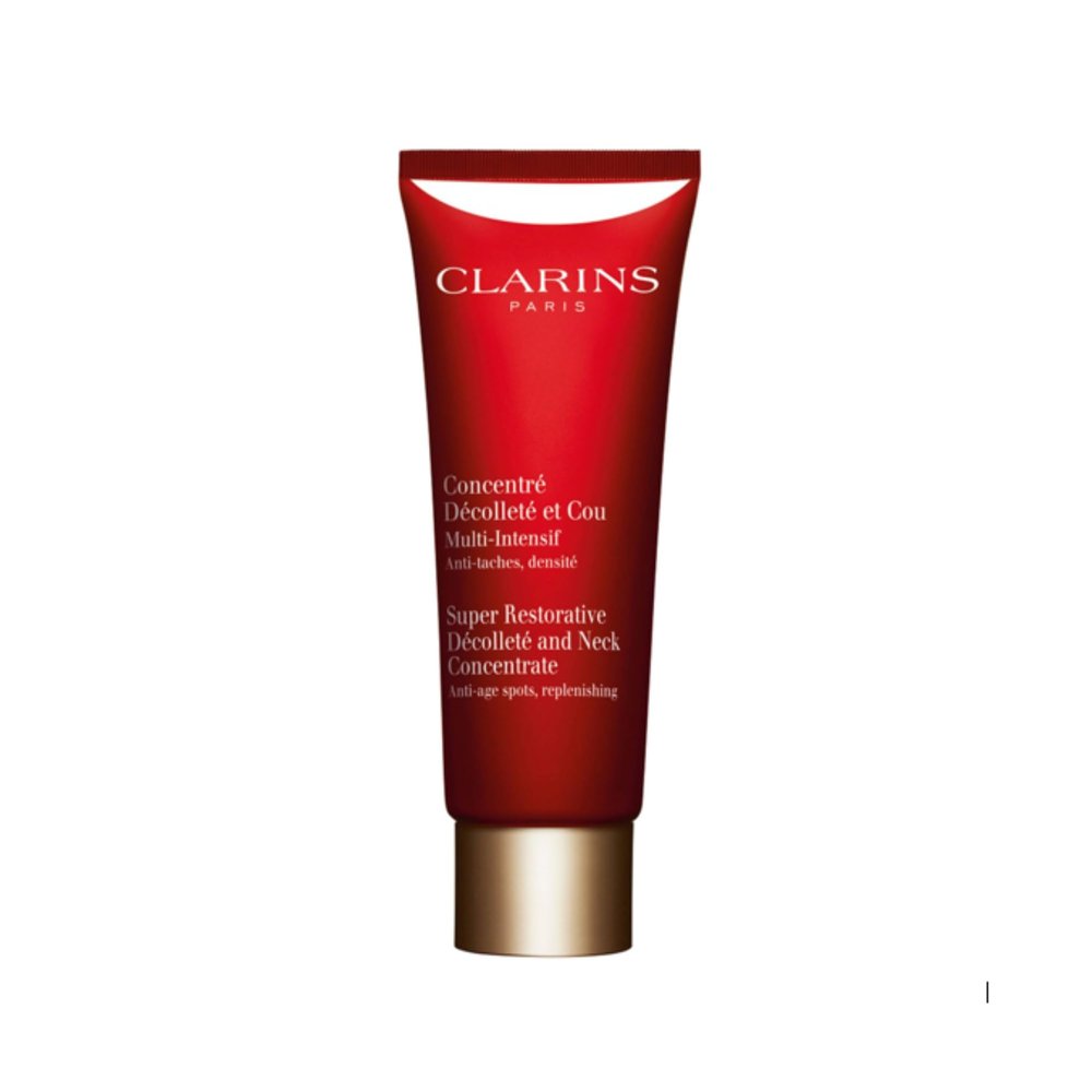 Clarins Super Restorative Dcollet and Neck Concentrate | Deeply Replenishing, Anti-Aging Cream For Mature Skin | Skin Texture Is Refined and Chest Creases Are Visibly Diminished After 4 Weeks*