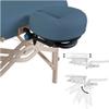 EarthLite Premium Portable Massage Table Package Spirit - Spa-Level Comfort, Deluxe Cushioning incl. Flex-Rest Face Cradle & Strata Face Pillow, Carry Case (30/32 x 73) - Made in USA, Mystic Blue view 2