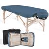 EarthLite Premium Portable Massage Table Package Spirit - Spa-Level Comfort, Deluxe Cushioning incl. Flex-Rest Face Cradle & Strata Face Pillow, Carry Case (30/32 x 73) - Made in USA, Mystic Blue view 3