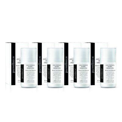 250% Strength Retinol Cream  50ml/ 1.7 fl. oz. Potent Anti-Aging, with 2.5x Active Ingredients Compared to Competitors (4 Bottles)