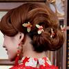 12PCS U-shaped Butterfly Pearl Rhinestone Bridal Wedding Hair Pins Clip Headdress Prom Headwear Hair Accessories Hairpin DIY Accessories for Women Lady (Gold) view 2
