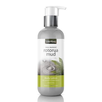 Wild Ferns Rotorua Mud Body Lotion with Jasmine & Orange Blossom, 230 milliliters