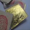24k Gold Premium 50 Leaf Sheets 4 x 4 cm Geniune Gold Leaf Pure Facial Mask Original for Better Skin view 3