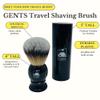 G.B.S Synthetic Shaving Brush with Travel Tube - Professional Wet Shaving Kit, Vegan Bristles, Mens Grooming Essentials view 2
