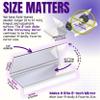Make It Rite Mirror 4" Wide 2-Way for face Down vitrectomy Eyesight and COVID-19 proning Lung Recovery view 4