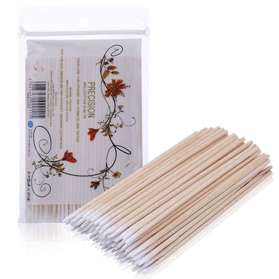500 Count 4 Inch Pointed Cotton Swabs Precision Microblading Cotton Tipped Applicators Micro Swabs Tattoo Permanent Supplies