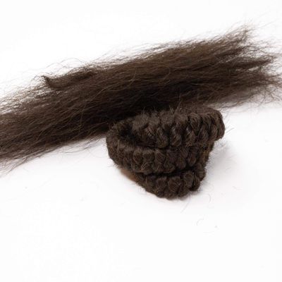 Mehron Makeup Crepe Hair | Fake Hair for Special Effects Makeup, Theatre, Stage & Screen, Cosplay, Halloween FX| 12 Inch Extra Long Braid (Dark Brown)