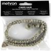 Mehron Makeup Crepe Hair | Fake Hair for Special Effects Makeup, Theatre, Stage & Screen, Cosplay, Halloween FX| 12 Inch Extra Long Braid (Light Grey) view 3