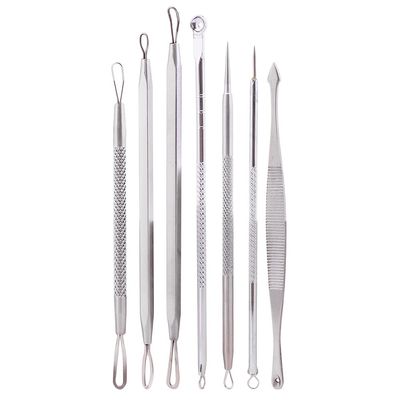 7 Pcs Acne Blackhead Pimple Blemish Extractor Remover Tool Kit Facial Treatment Set