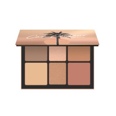 Smashbox The Cali Contour Palette | Six-Shade Contour Kit with Highlighter, Bronzer and Blush to add Dimension + Glow, 0.69 Ounce, Light to Medium