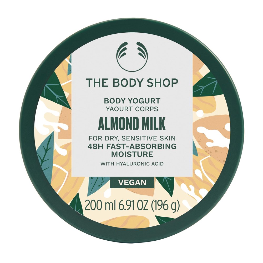 The Body Shop Almond Milk Body Yogurt, 48hr Moisturizer, for Sensitive and Dry Skin, 100% Vegan, 6.98 Fl.Oz