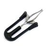 DDP AUTOMATIC TWEEZER AUTO SPRING TWEEZER SLANT TIP WITH PLASTIC HANDLE BLACK view 2