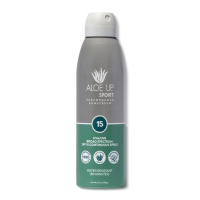 Aloe Up Sport Sunscreen Spray SPF 15, Water Resistant, Non-greasy, 6 oz