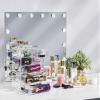 Sorbus Acrylic Makeup Organizer Set, 7-Drawer Vanity & Countertop Cosmetic Storage with Small & Wide Drawers, Clear Makeup Storage for Brushes, Lipsticks, Jewelry  Holiday Gift for Women & Teens view 2