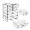 Sorbus Acrylic Makeup Organizer Set, 7-Drawer Vanity & Countertop Cosmetic Storage with Small & Wide Drawers, Clear Makeup Storage for Brushes, Lipsticks, Jewelry  Holiday Gift for Women & Teens view 3