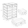 Sorbus Acrylic Makeup Organizer Set, 6-Drawer Vanity & Countertop Cosmetic Storage with Small & Wide Drawers, Clear Makeup Storage for Brushes, Lipsticks, Jewelry  Holiday Gift for Women & Teens view 3