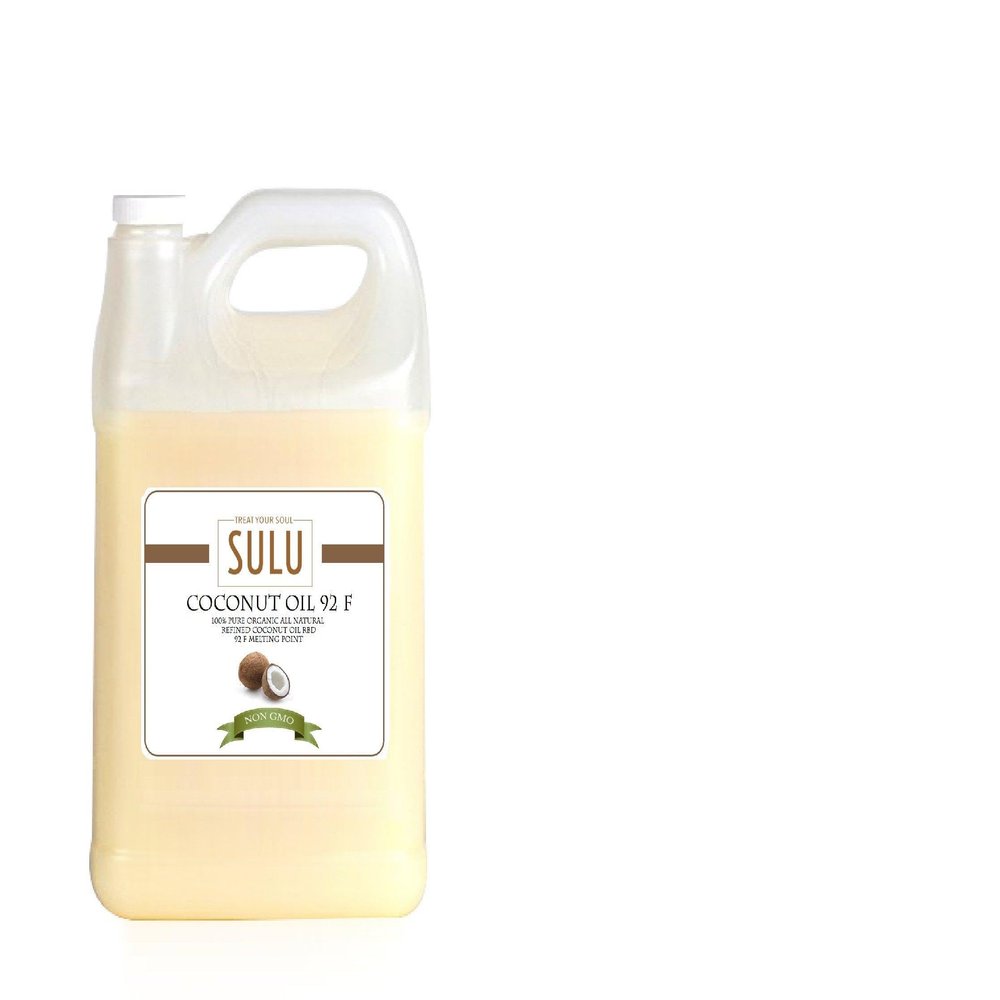 100% Pure Organic Refined Coconut Oil 92 Melting Point 1 Gallon (128 FL.OZ)