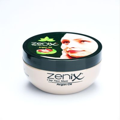 CLAY FACE MASK DEEP CLEANSING ARGAN MUD MIRACLE SKIN SMOOTHING ACNE SPOT REMOVAL CURE 400ML by Black & Red