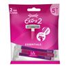 Wilkinson Sword Extra 2 Beauty Disposable Razors for Women, Pack of 5 view 1