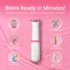 Clio PALMPERFECT Electric Bikini Trimmer - Travel-Friendly Hair Shaver for Smooth, Dual Blade for Close Shave, Use Wet or Dry - Battery-Powered + Trimming Guide Included view 2