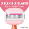 BIC Soleil Glide Disposable Razors for Women, 5 Blades With Shea Butter Moisture Bars For a Smooth Glide, 2 Piece Razor Set view 4