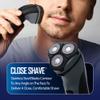 Barbasol Rotary Shaver, Rechargeable Electric Rotary Shaver with Stainless Steel Blades, Pop-Up Trimmer, Wireless Cordless Electric Razor, Close Shave, Full 8 Hour Charge Provides 45 Minute Run-Time view 3