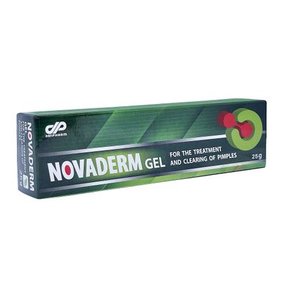 DAN Pharm NovaDerm Gel for The Treatment and clearing of pimples. Acne Remedy for Removing Pimple and Cystic Acne 0.8oz