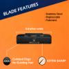 Bakblade 1.0 Back Shavers Men, Hair Removal Body Shaver (DIY) - Extra-Long Handle Trimmer, Wet Dry Shave view 4