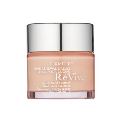 RVive Fermitif Neck Renewal Cream - Neck and Dcolletage Tightening Cream - Broad Spectrum SPF 15 Sunscreen - Anti-Aging, Reduces Fine Lines & Smooths Skin, 2.5 OZ