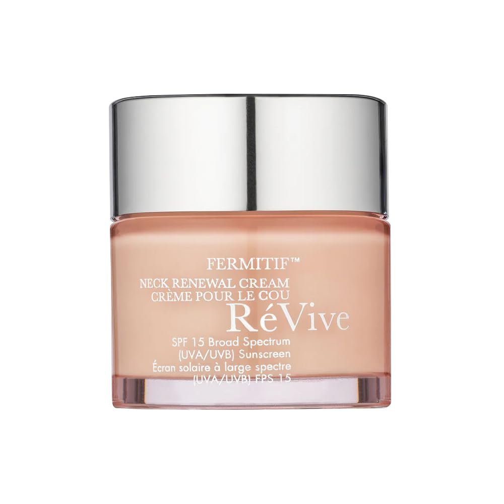 RVive Fermitif Neck Renewal Cream - Neck and Dcolletage Tightening Cream - Broad Spectrum SPF 15 Sunscreen - Anti-Aging, Reduces Fine Lines & Smooths Skin, 2.5 OZ
