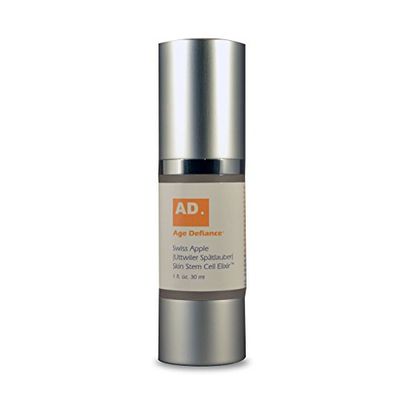 Age Defiance Swiss Apple Skin Stem Cell Elixir 1oz - Plant-based daily wrinkle prevention serum