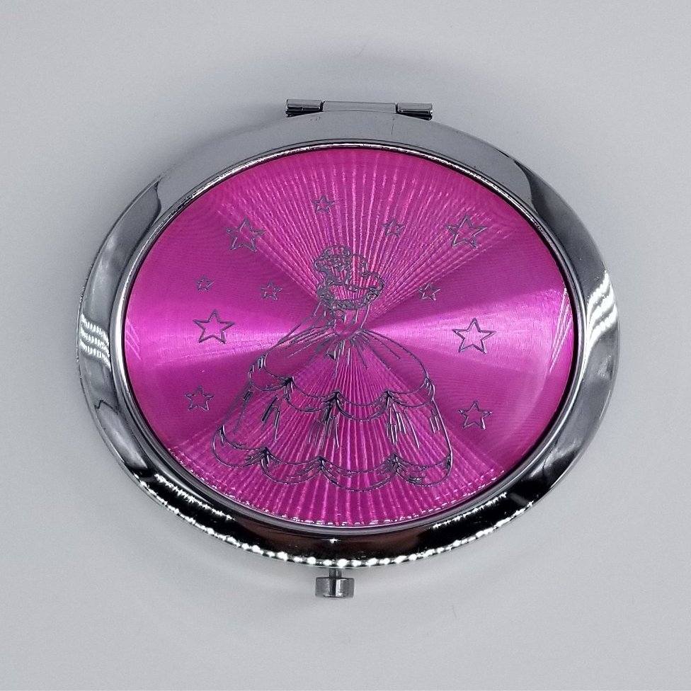 12xQuinceanera PINK COMPACT MIRRORS PARTY FAVORS RECUERDOS DE SWEET15/Mis 15 Aos