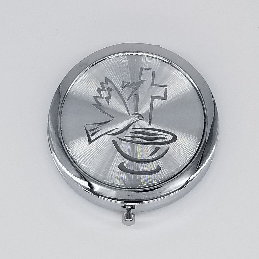 12Baptism Makeup Compact Mirror Favor/Bautizo Recuerdos/1ST Communion/Holy Sprit