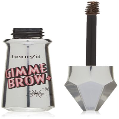 Benefit Gimme Brow+ Volumizing Fiber Gel, #3 Medium Neutral Light Brown, 0.05 Fl Oz