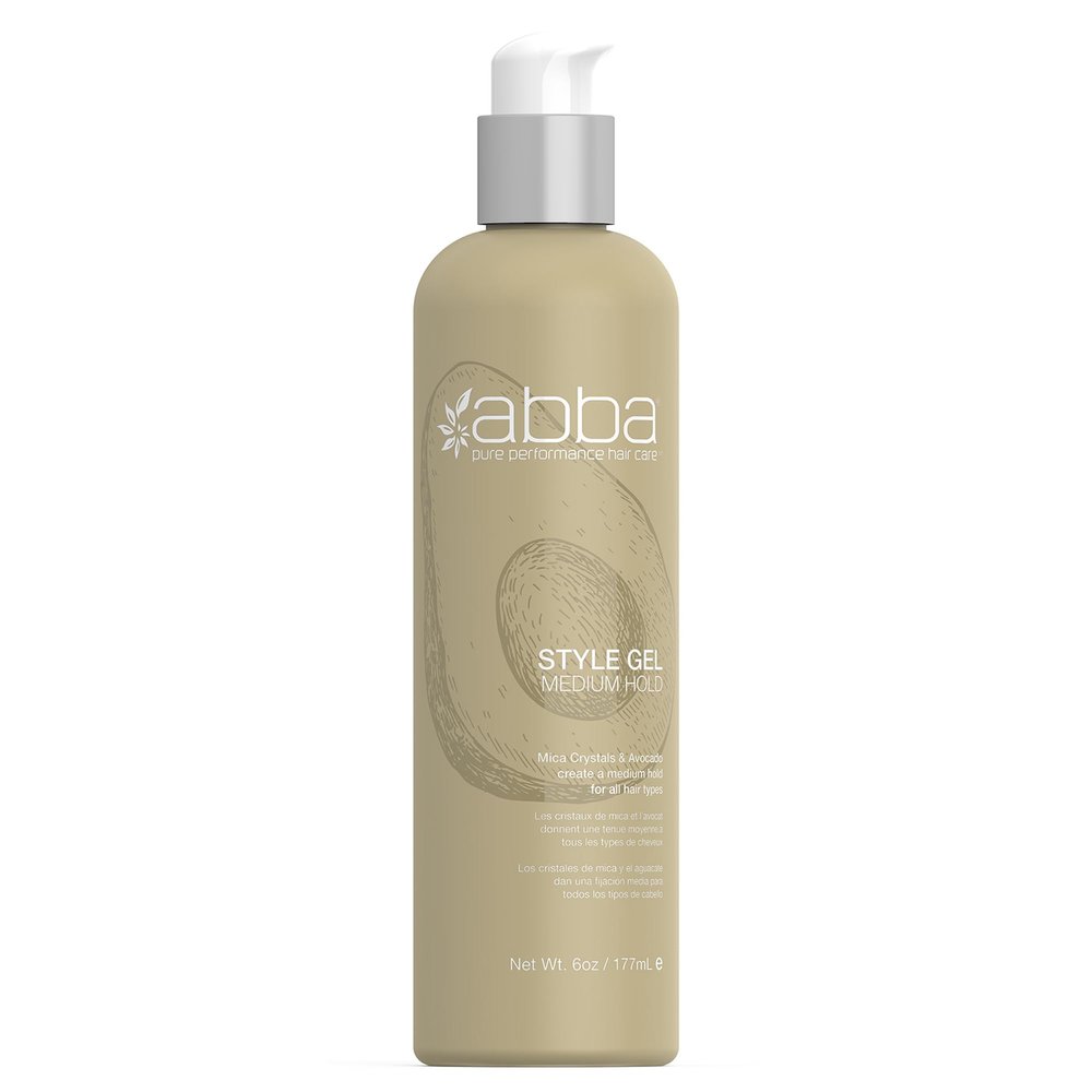 ABBA - Pure Style Gel Medium Hold Mica Crystals & Avocado, 6 fl oz