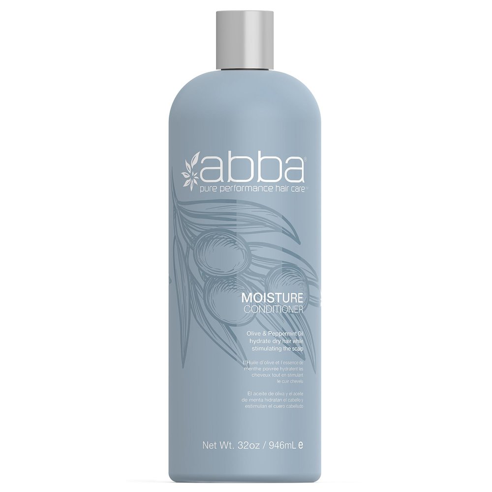 ABBA Moisture Conditioner, Olive Butter & Peppermint Oil, 32 Fl Oz