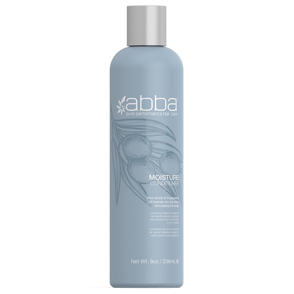 ABBA Moisture Conditioner, Olive Butter & Peppermint Oil, 8 Fl Oz