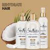 SheaMoisture Shampoo & Conditioner + Leave-in Treatment, Daily Hydration with Coconut Oil, Hair Detangler, Frizz Control, Cruelty-Free (3 Piece Set) view 3