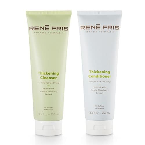 RENEFRIS Thickening Shampoo and Thickening Conditioner 250ml  Volumising 2-in-1 Shampoo and Conditioner for Fine Hair, Sulfate and Paraben Free, Promotes Natural Growth and Maximum Fullness 8.5 FL oz