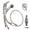 Shampoo Bowl Faucet H2-2 (UPC Certified) for Beauty Salon Shampoo Bowl, Backwash Unit. Weight Included. Silver view 2