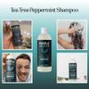 Rosemary Tea Tree Mint Shampoo - Clarifying Shampoo for Build Up and Flakes with Deep Cleansing Peppermint Oil and Tea Tree Essential Oil for Dry Scalp Treatment - Paraben & Sulfate Free (8oz) view 2