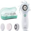 TOUCHBeauty 360 Rotating, 3 in 1 Interchangeable Facial Cleansing Brush Set with Cleansing, Exfoliating and Silicone Brush | 2-Speed, Travel Case, Cordless, Waterproof view 1