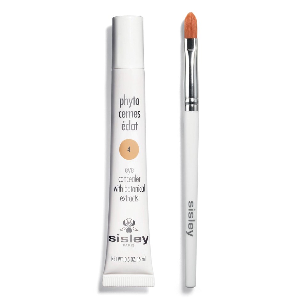 Sisley Paris Phyto-Cernes Eclat, No. 4 - 15 mL - Eye Concealer - Tinted Anti-Dark Circles Product - Instantly Masks Dark Circles & Targets Puffiness - Natural, Long-Wear Finish - Includes Brush