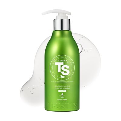 All New Plus TS Shampoo with Biotin for Hair Loss Prevention | Therapy Shampoo for Damaged Hair | Korea Hair Care for Men & Women (16.9 Fl Oz)