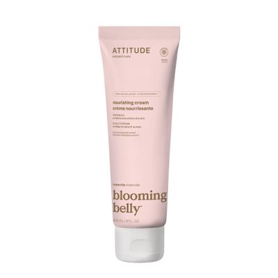 ATTITUDE Pregnancy Nourishing Body Cream, EWG Verified, Dermatologically Tested, Plant and Mineral-Based, Vegan Maternity Products, Argan Oil, 8 Fl Oz